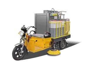 三輪樹葉收集車